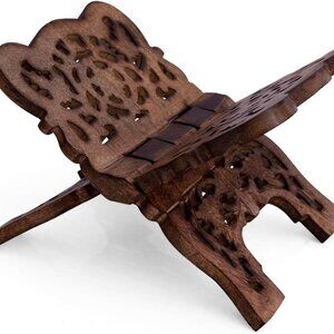 Beautiful Handmade Wooden Prayer Book Bible Display Stand Holder